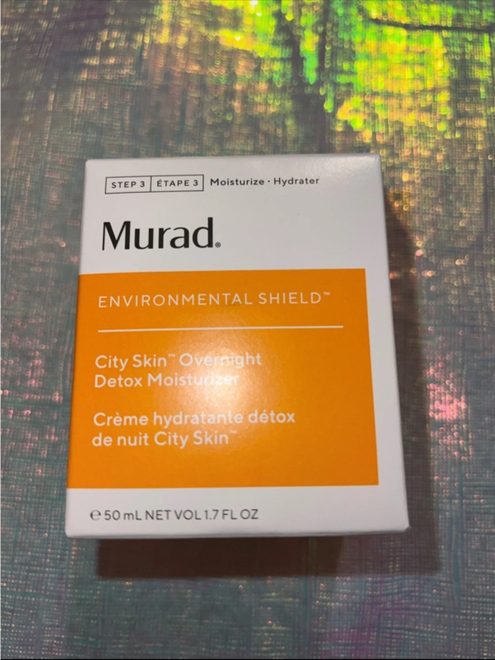 Murad City Skin Overnight Detox Moisturizer - White & Orange Packaging